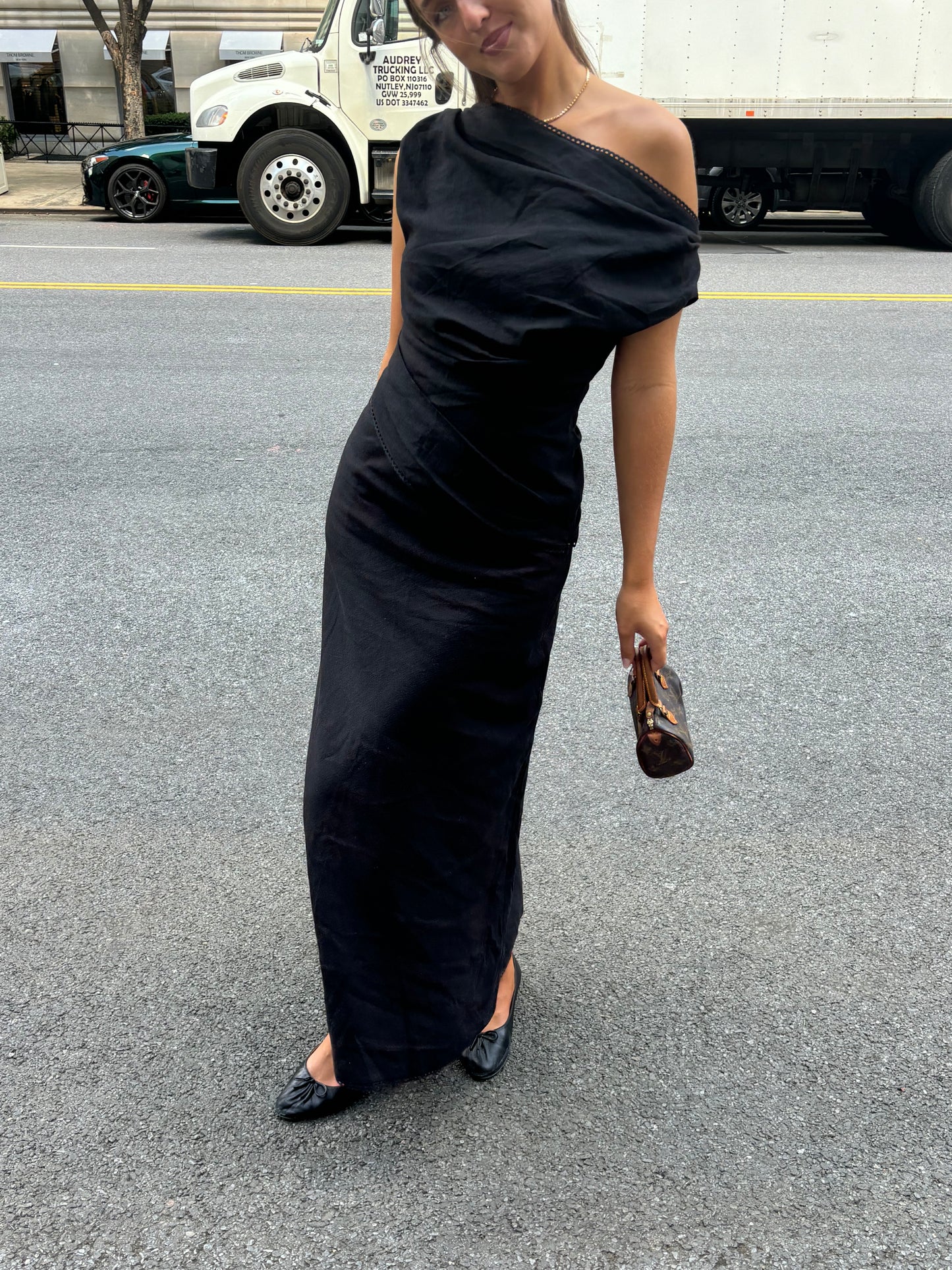 The Katie One Shoulder Top in Black