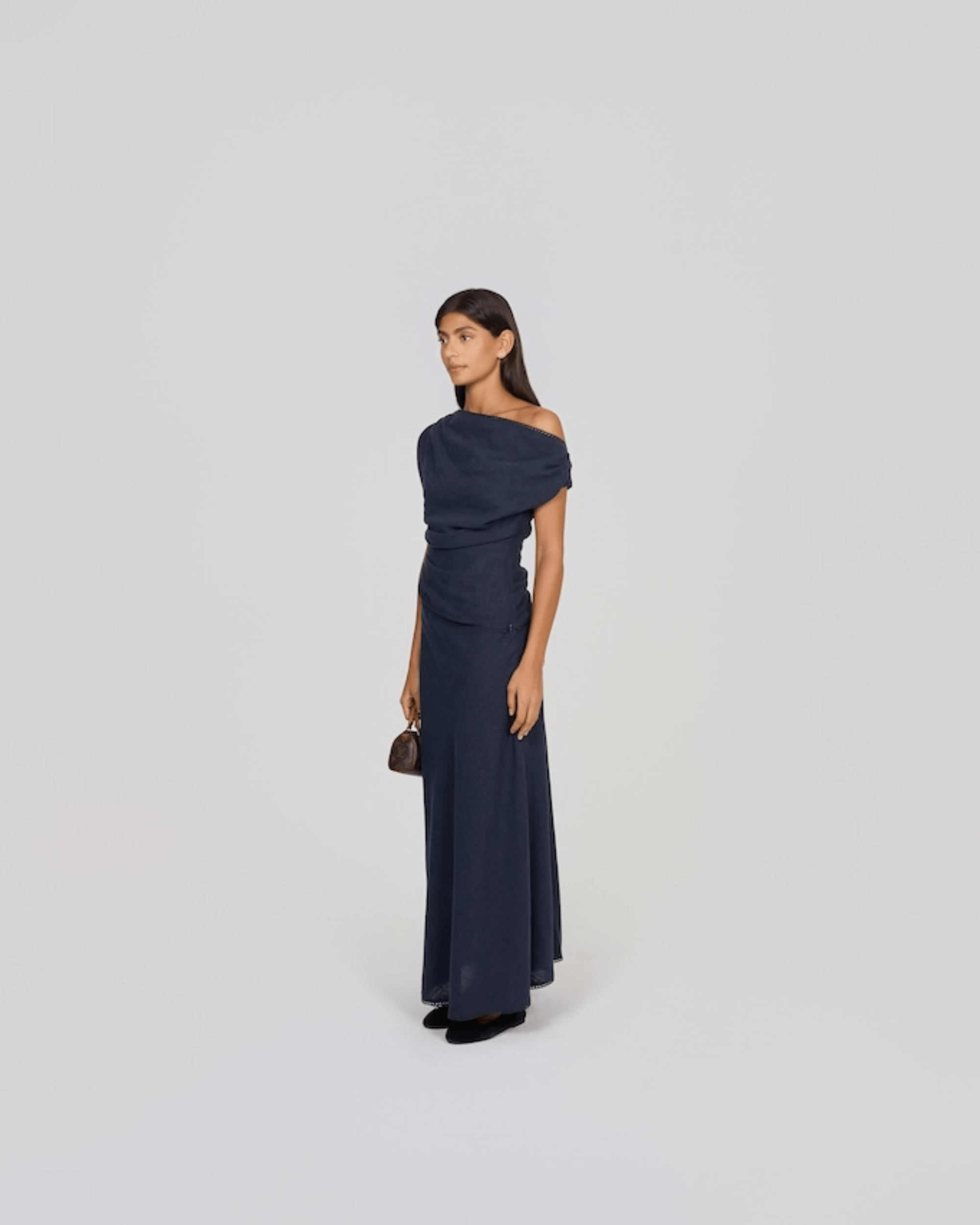 Madison Ave Maxi Skirt Navy – The Waiting Room