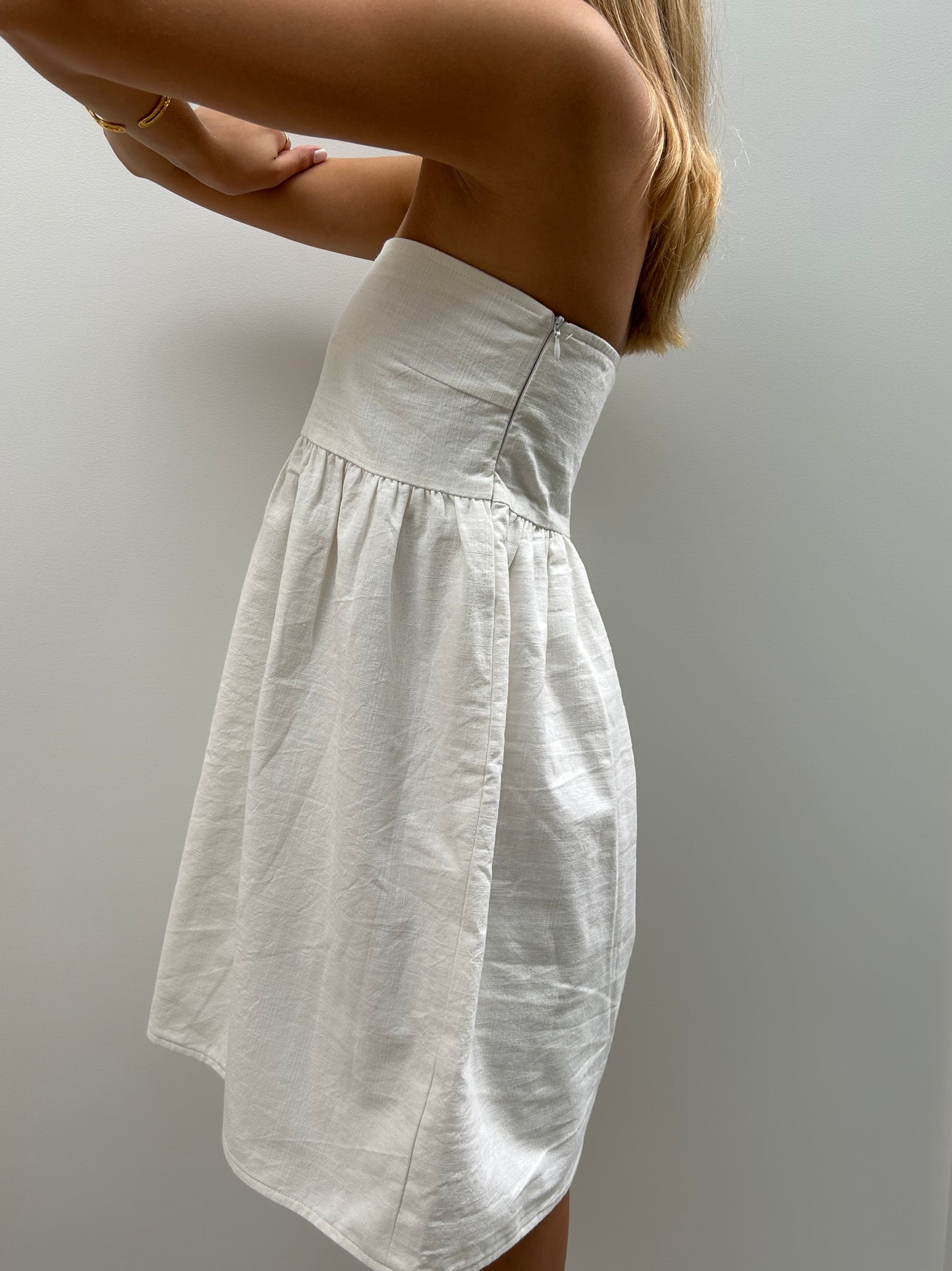 The Charlotte Mini Dress in White