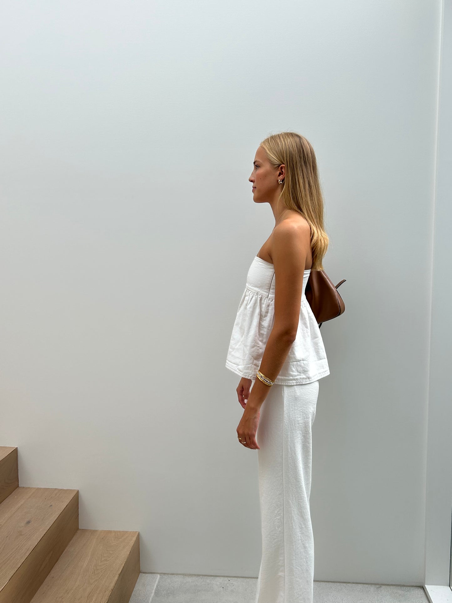 The Charlotte Puffy Top in White