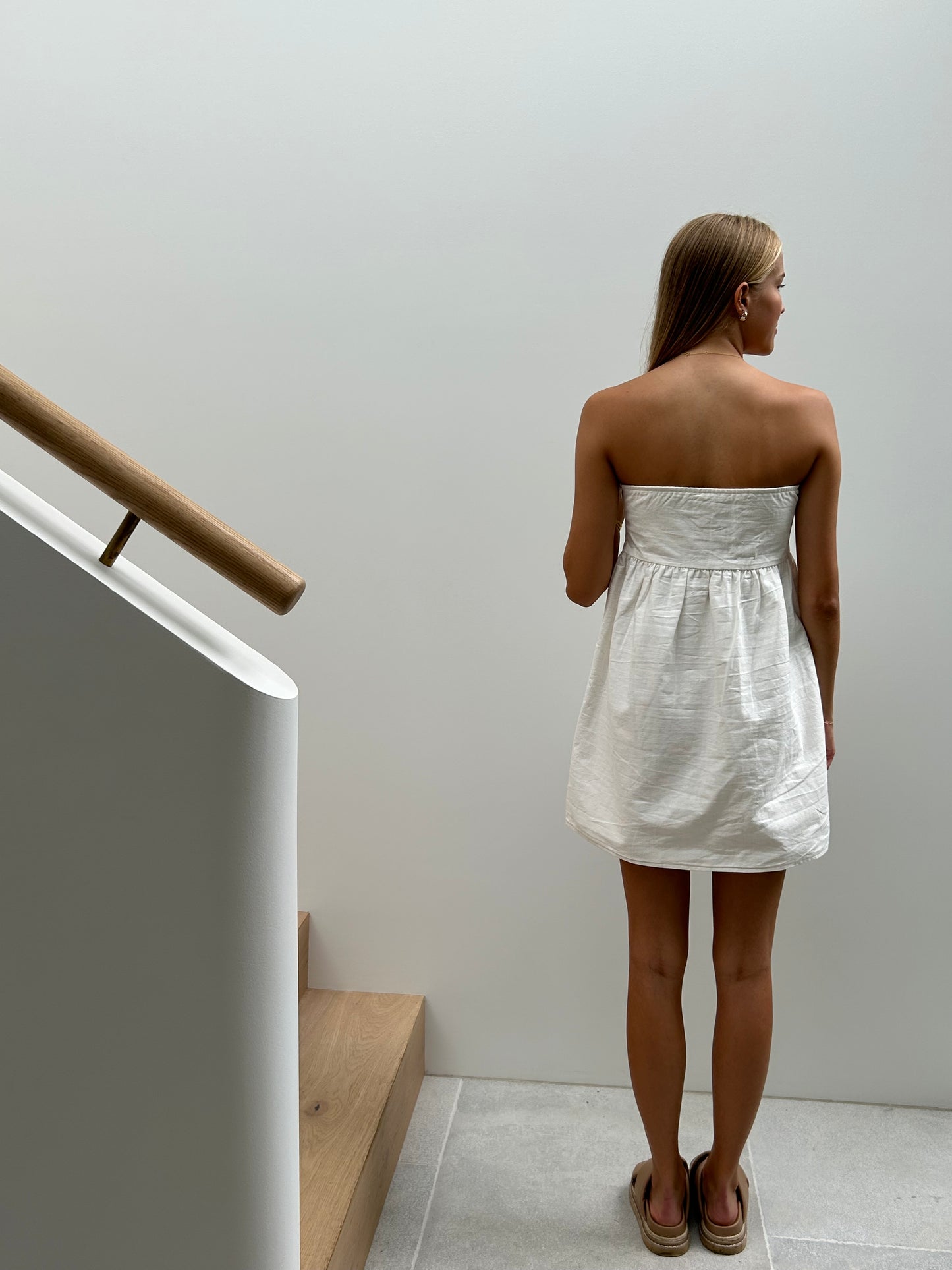The Charlotte Mini Dress in White
