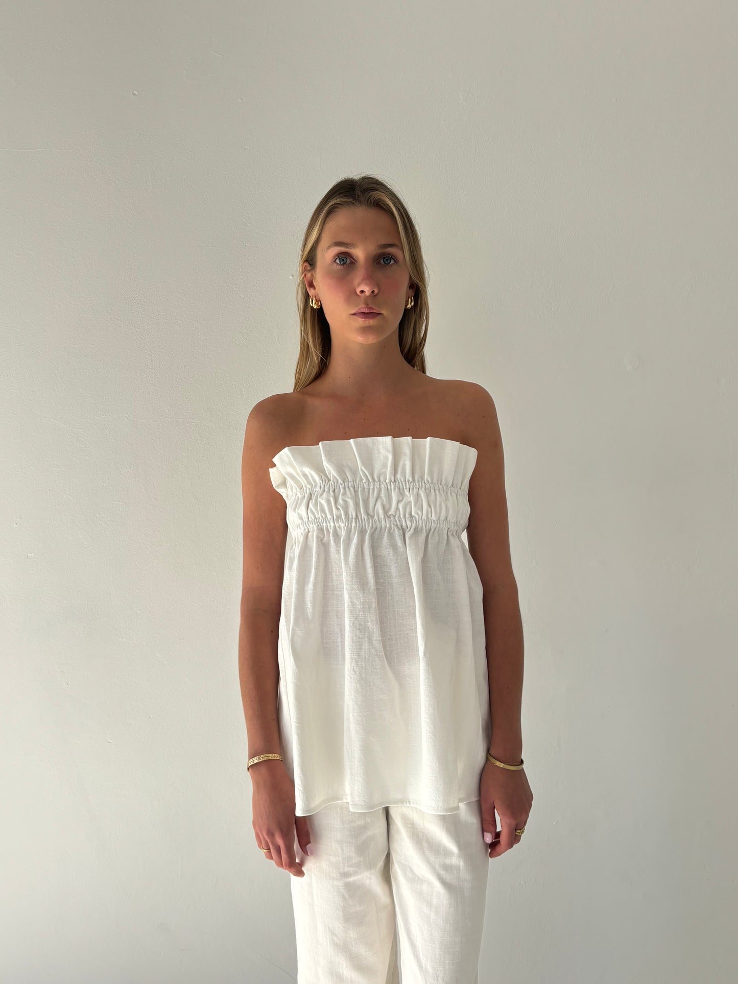 The Greta Top in White