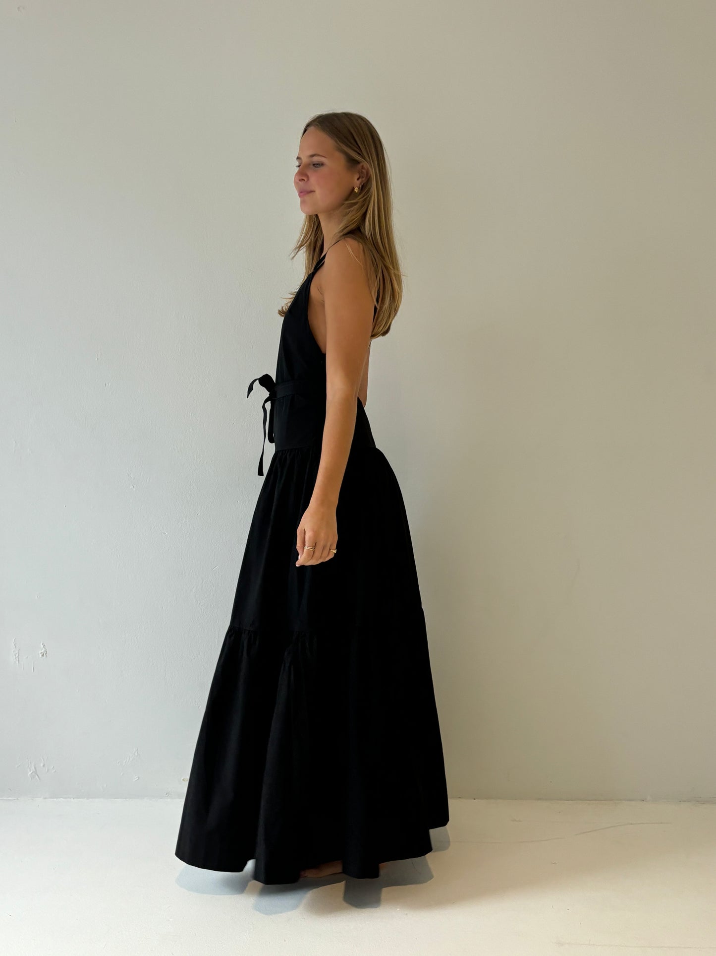 The Minke Maxi Dress in Black