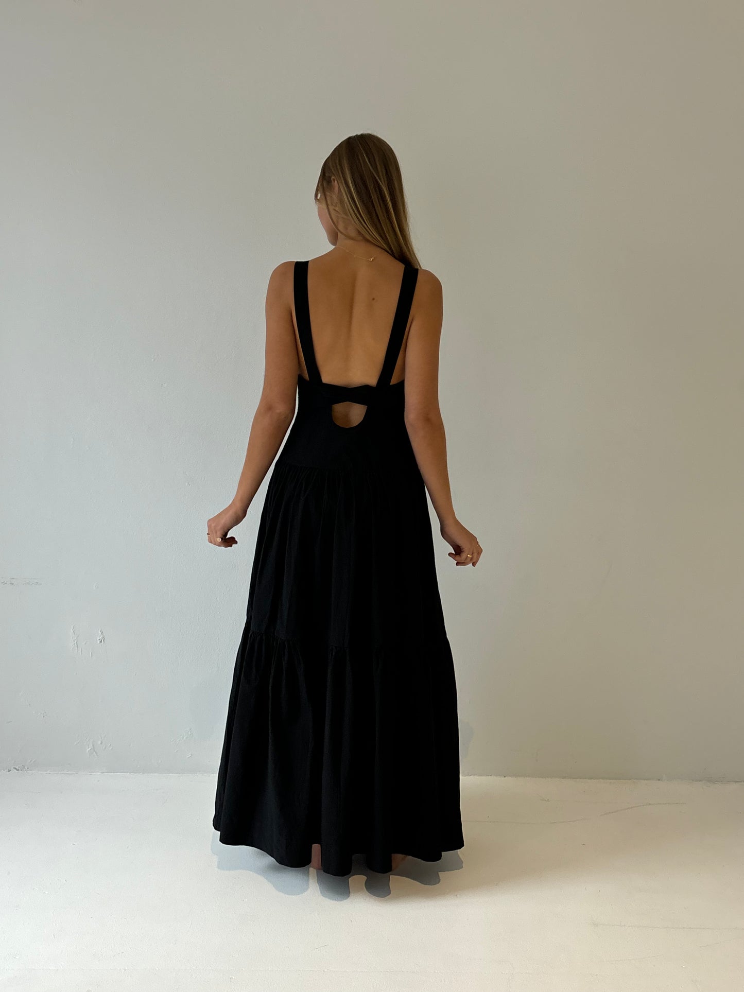 The Minke Maxi Dress in Black