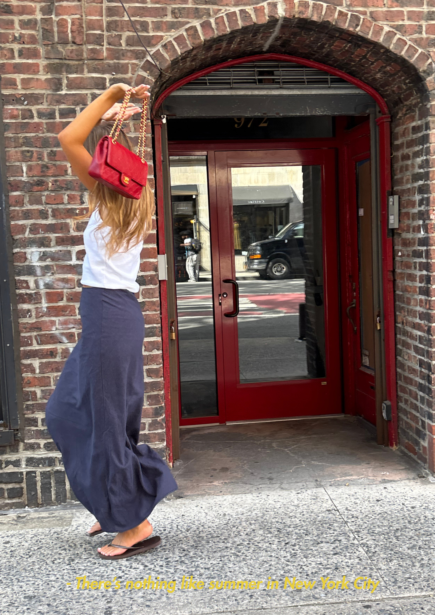 The Madison Ave Maxi Skirt Navy