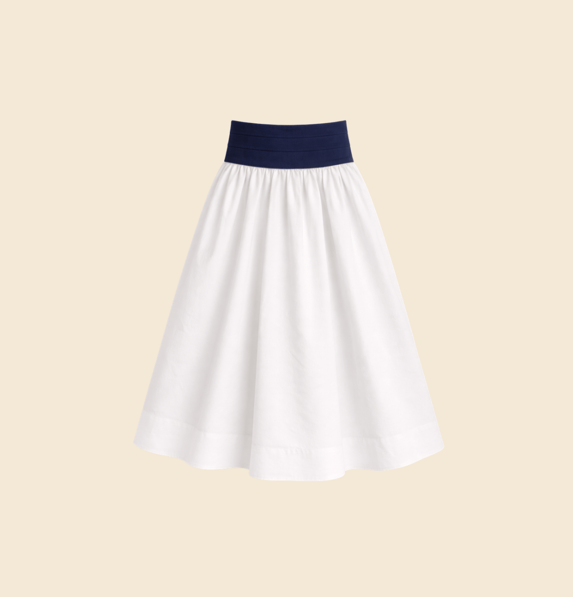 Mimi Maxi Skirt in Navy and White – The Waiting Room