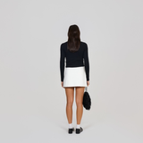 The Alias Mini Skirt in White