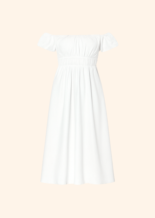 The Rosie Maxi Dress in White