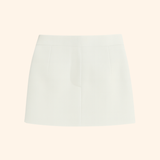 The Alias Mini Skirt in White