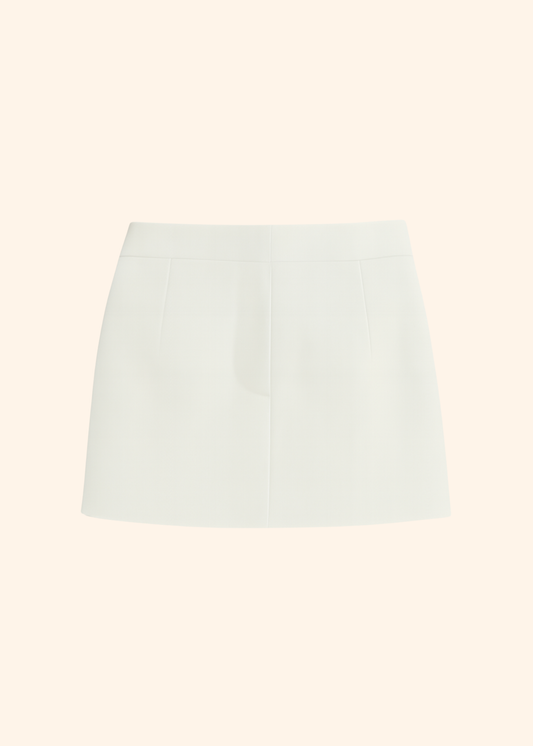 The Alias Mini Skirt in White