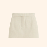 The Alias Mini Skirt in Natural Linen