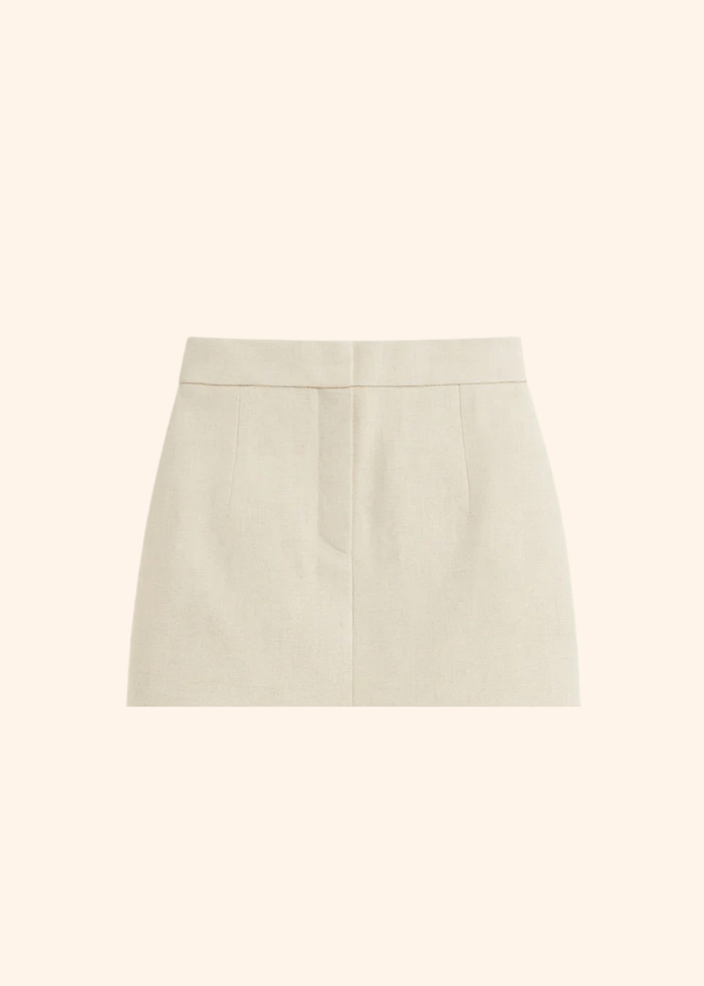 The Alias Mini Skirt in Natural Linen