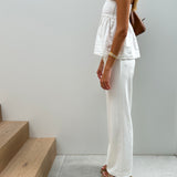 The Charlotte Puffy Top in White