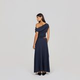 Madison Ave Maxi Skirt Navy