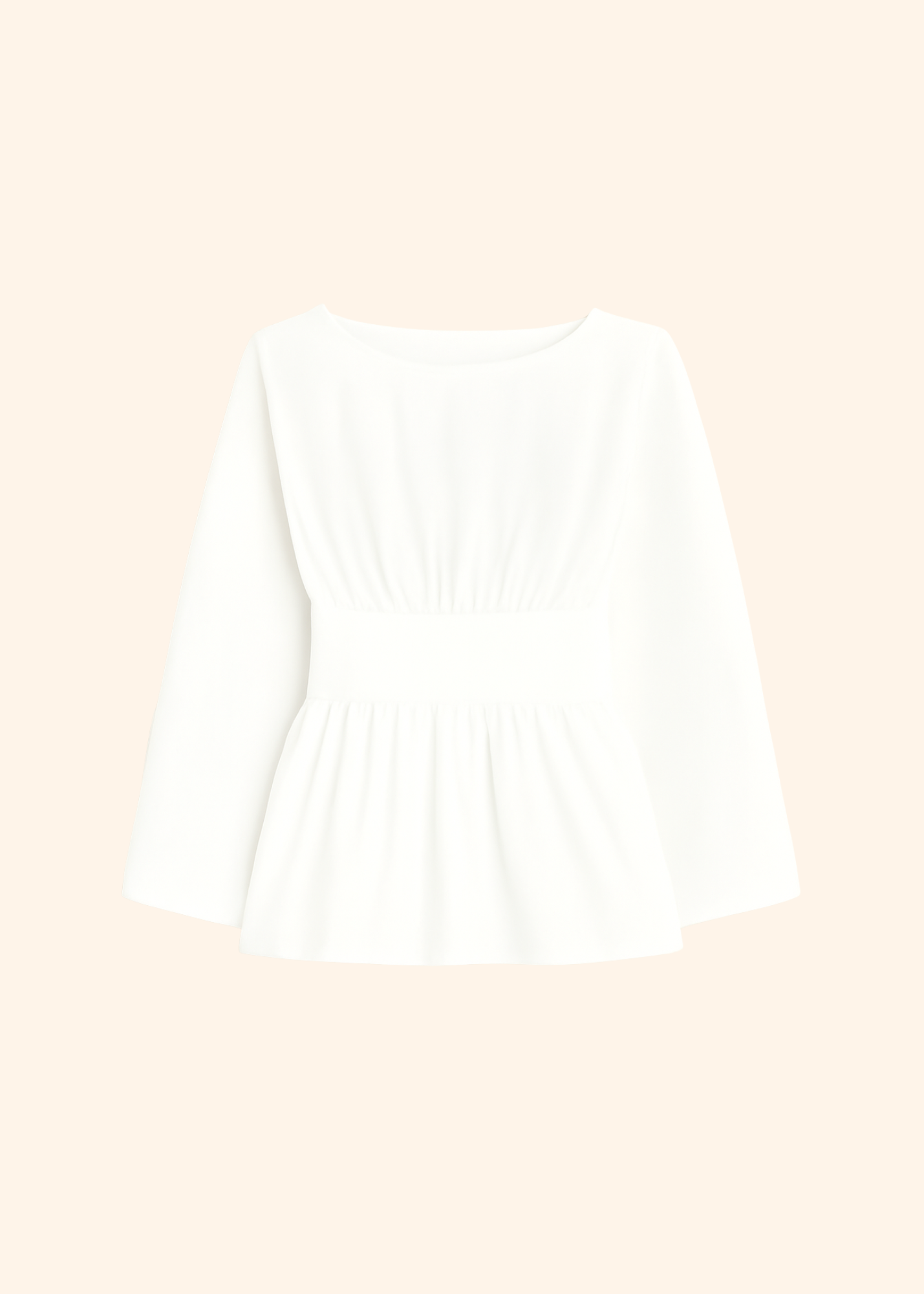 The Long Sleeve Rhoe Top in White