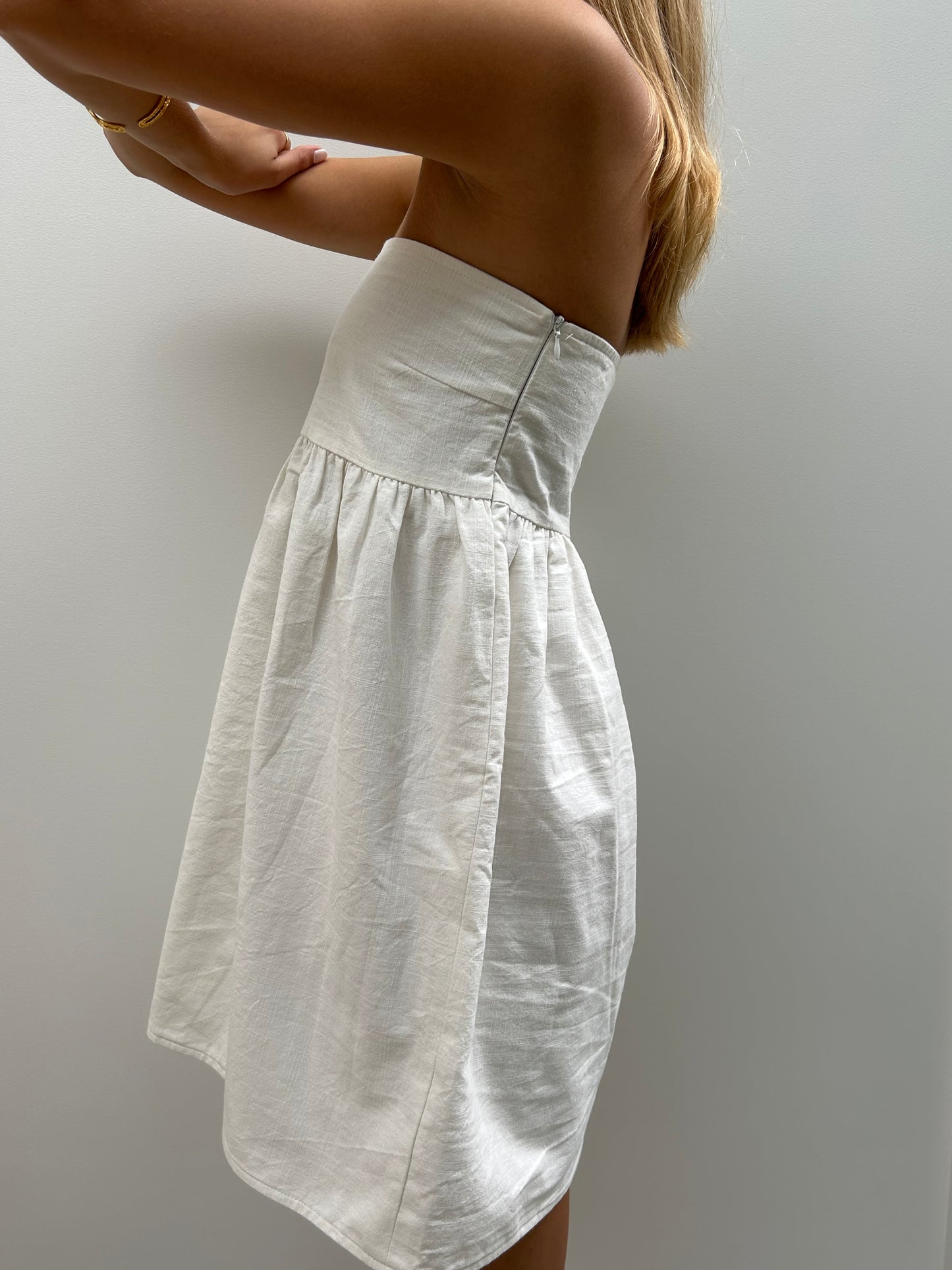 Charlotte Mini Dress in White