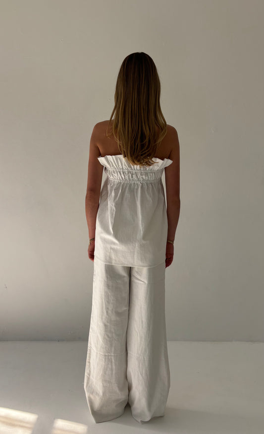 The Greta Pant in White