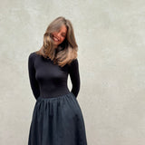 The Rosie Maxi Dress in Black