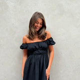 The Rosie Maxi Dress in Black