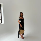 The Rosie Maxi Dress in Black