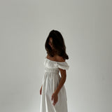 The Rosie Maxi Dress in White