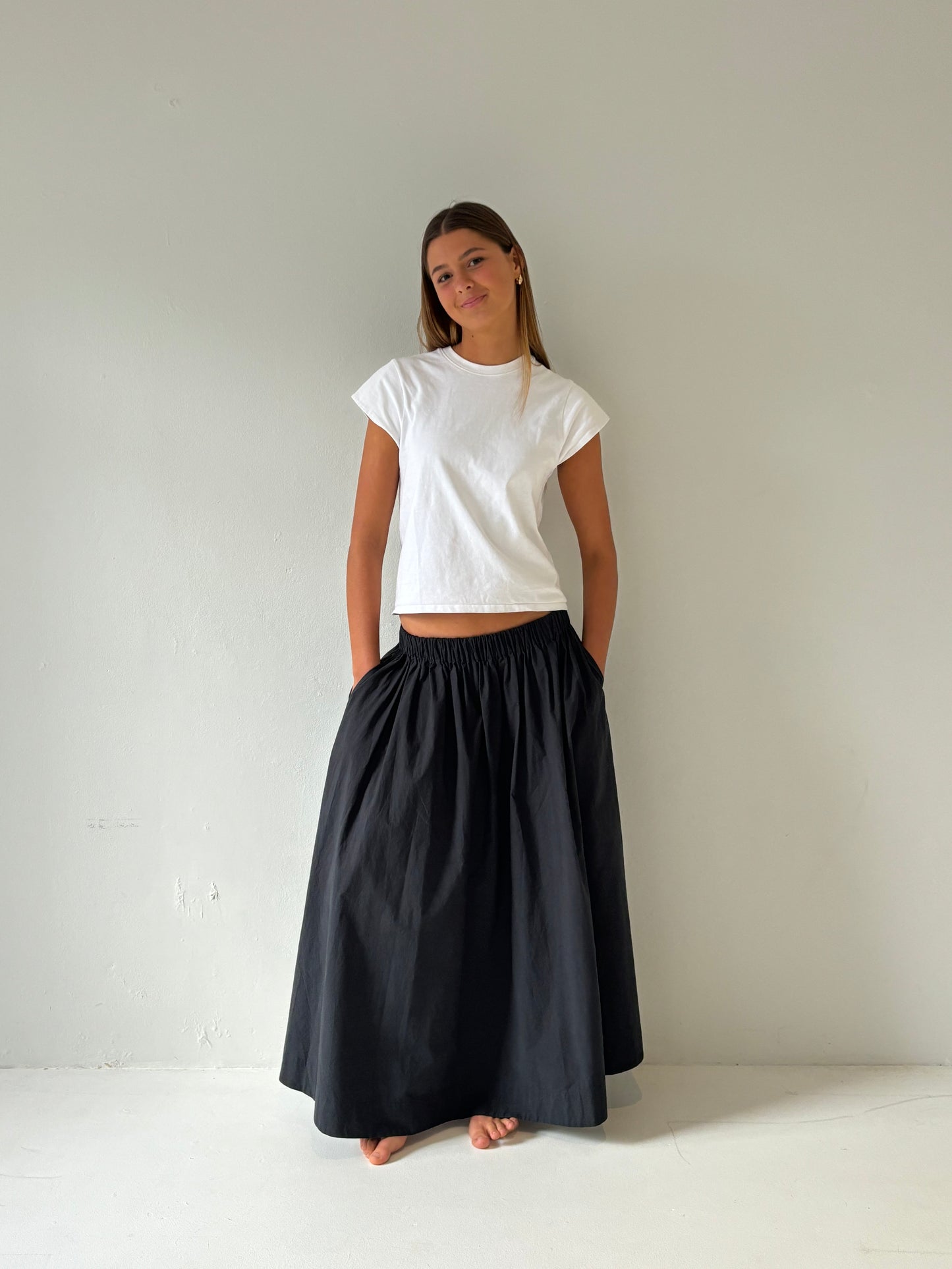 The Indy Skirt in Midnight Navy