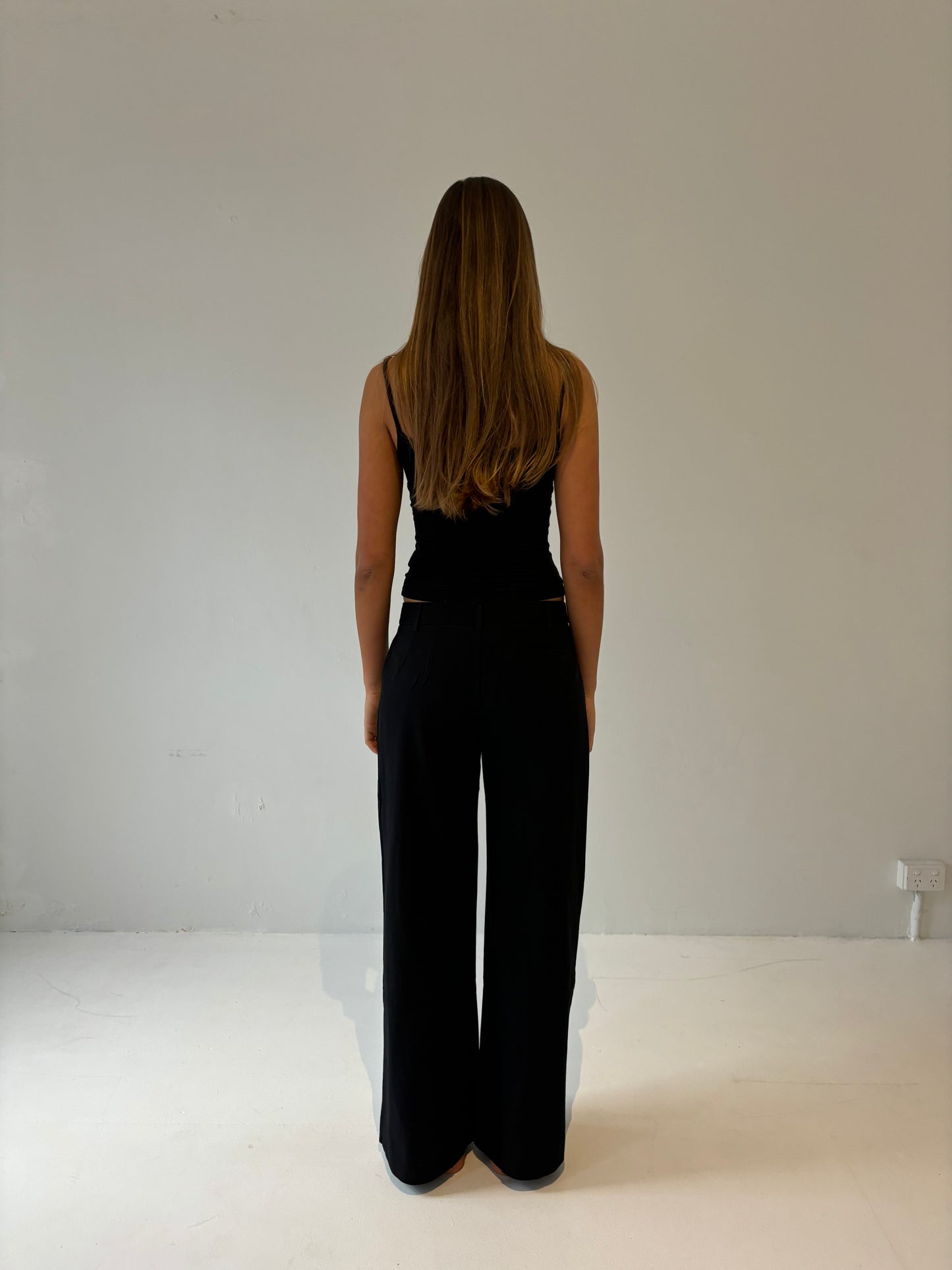 The Low Waisted Bianca Pant in Black