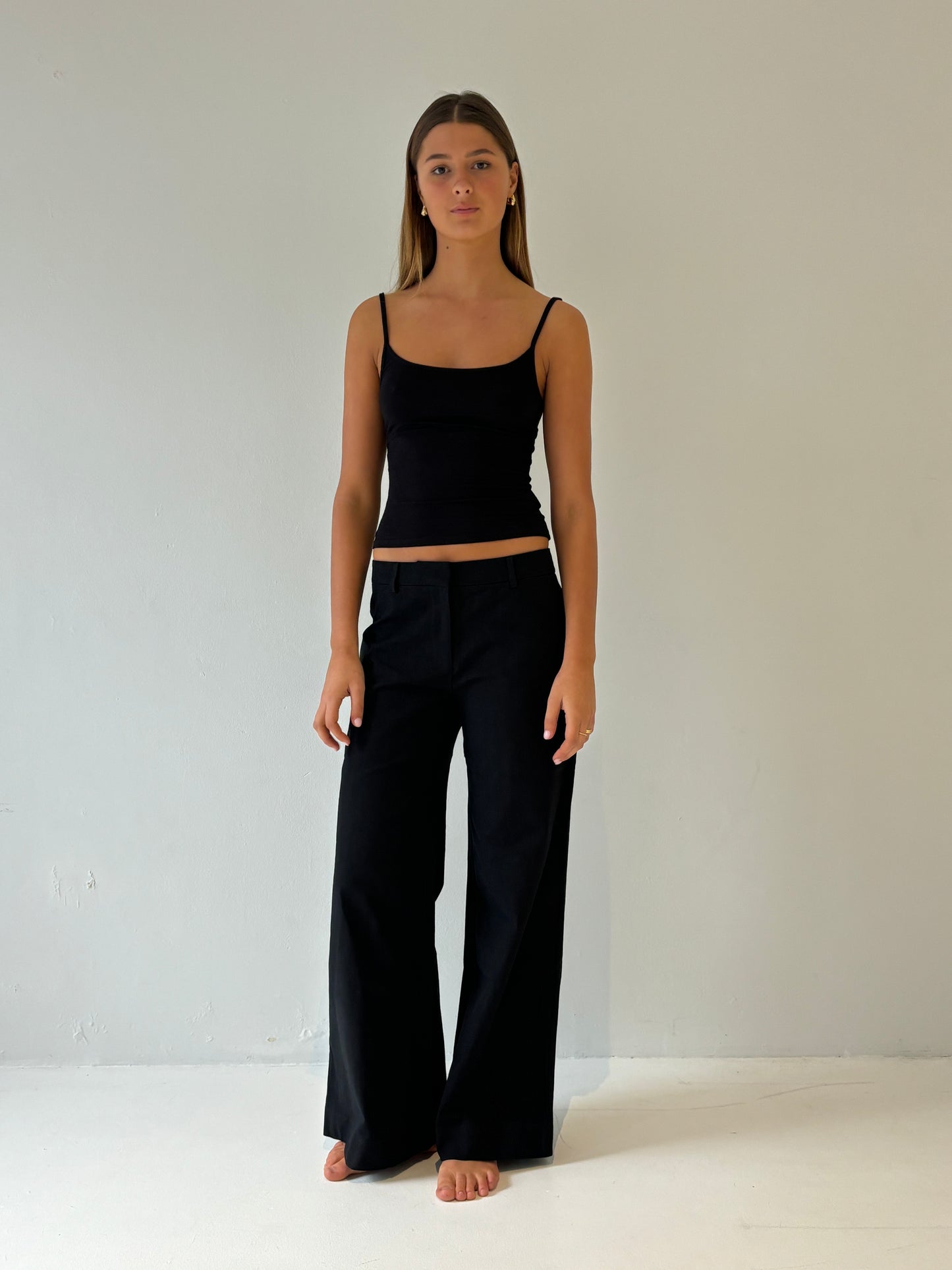 The Low Waisted Bianca Pant in Black