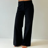 The Low Waisted Bianca Pant in Black