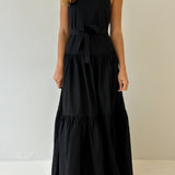 The Minke Maxi Dress in Black