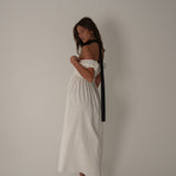 The Rosie Maxi Dress in White