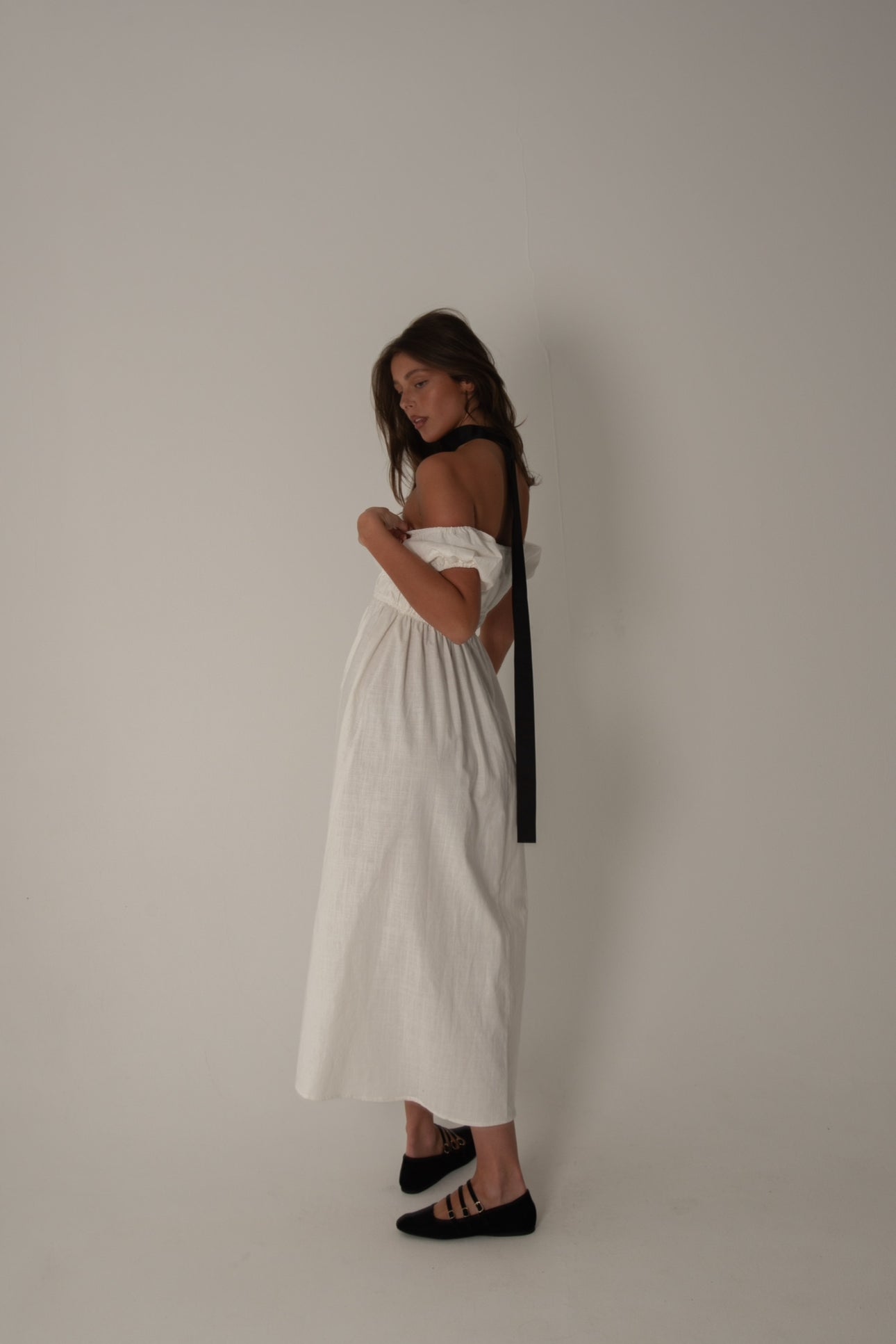 The Rosie Maxi Dress in White