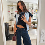 Theo Wool Cardigan in Sky