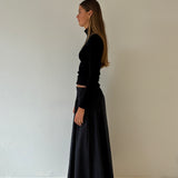 The Indy Skirt in Midnight Navy