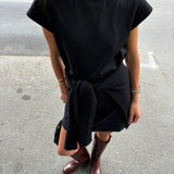 Black Cotton Tee