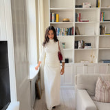 Madison Ave Maxi Skirt White