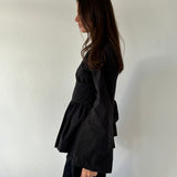 The Long Sleeve Rhoe Top in Black