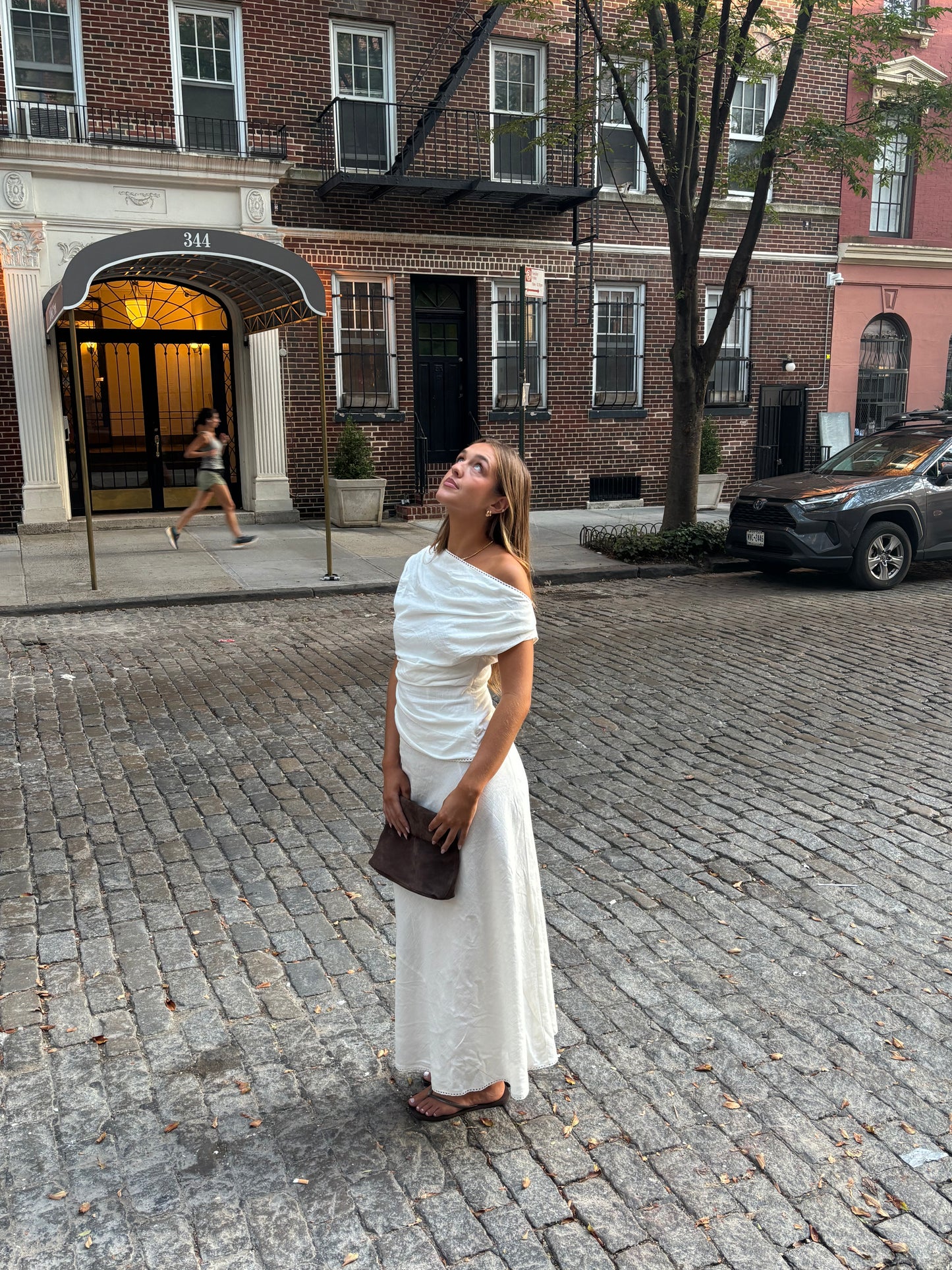 The Madison Ave Maxi Skirt White
