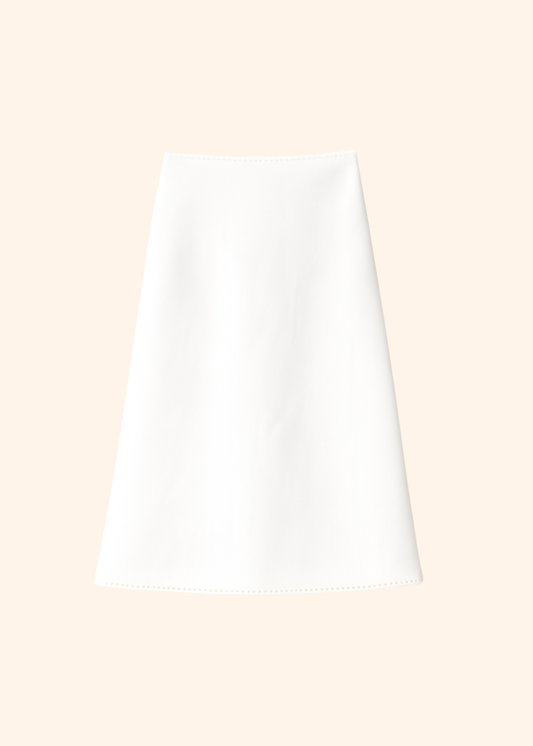 The Madison Ave Maxi Skirt White
