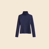 Frenchie Forever Turtle Neck in Navy