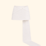 Osla Train Mini Skirt in White