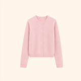 Theo Wool Cardigan in Blush