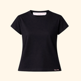 Black Cotton Tee