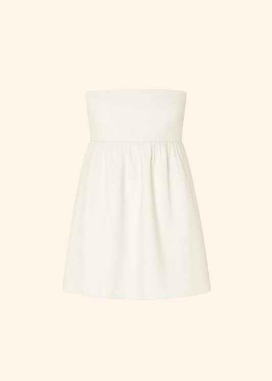 The Charlotte Mini Dress in White